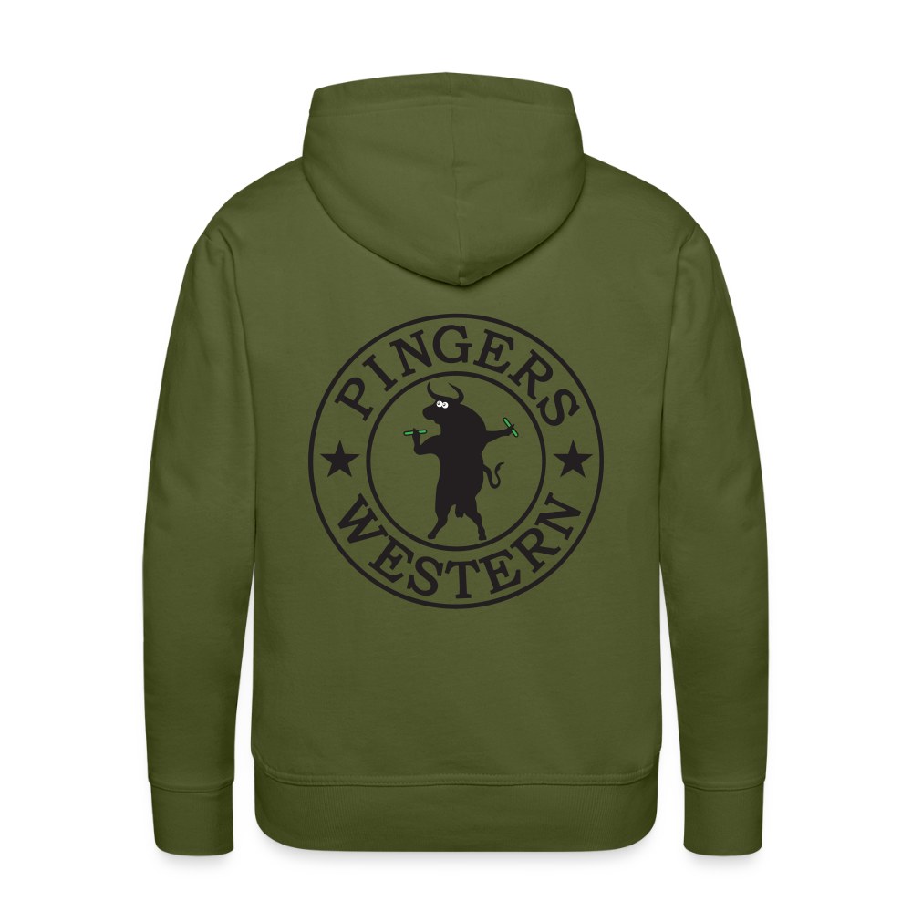 Ping West - Men’s Premium Hoodie - olive green
