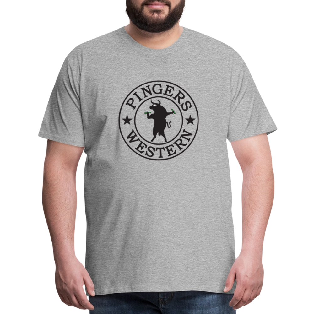 Ping West - Men's Premium T-Shirt - heather gray