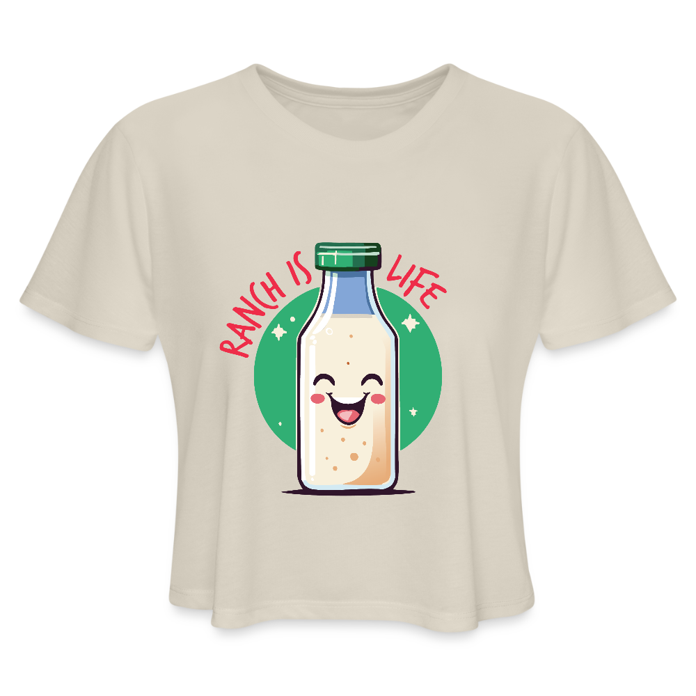 Ranch is Life Women's Cropped T-Shirt - dust