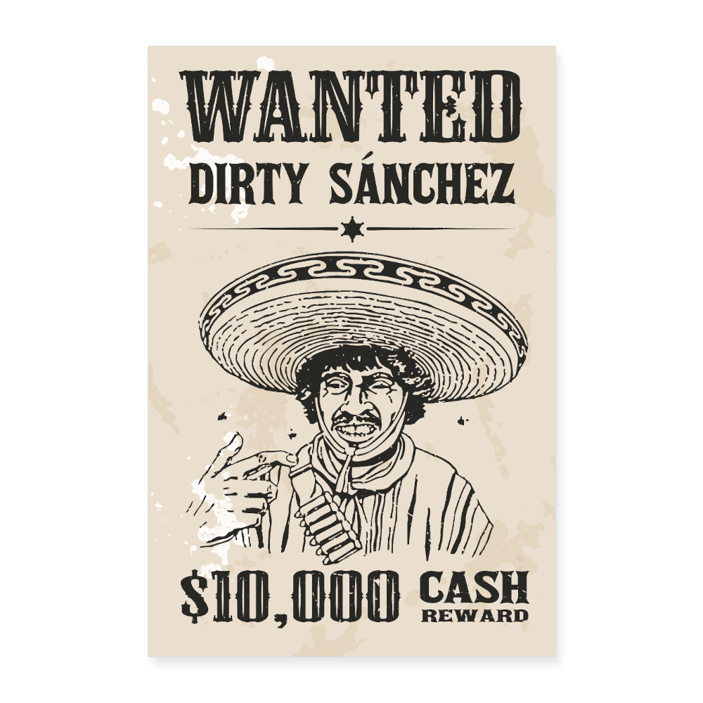 Sanchez Poster 8x12 - white