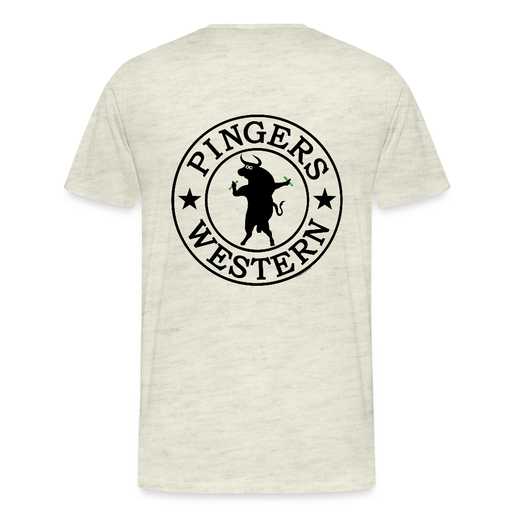 Ping West - Men's Premium T-Shirt - heather oatmeal