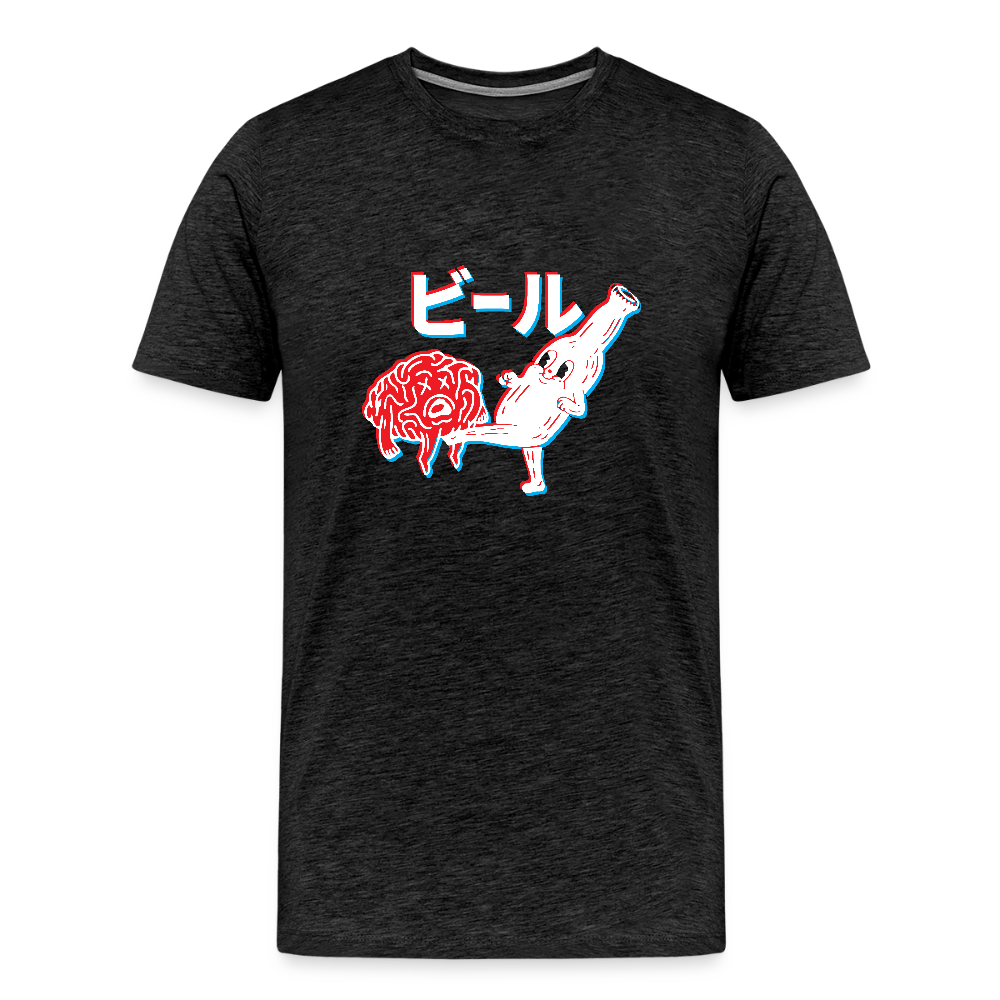 Beer Brain - Men's Premium T-Shirt - charcoal grey