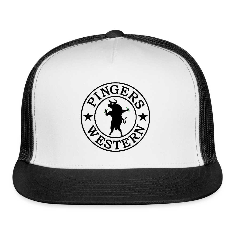 Ping West - Trucker Hat - white/black