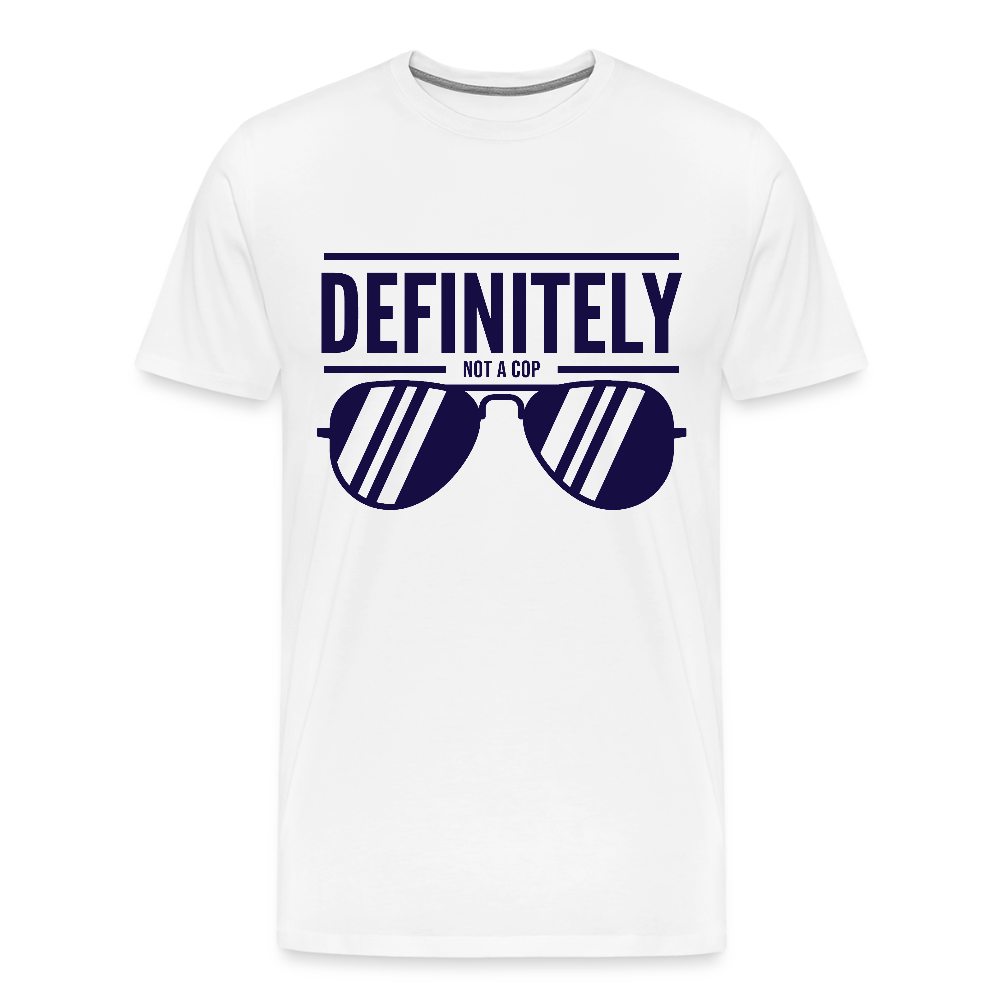 NOT A COP - Men's Premium T-Shirt - white