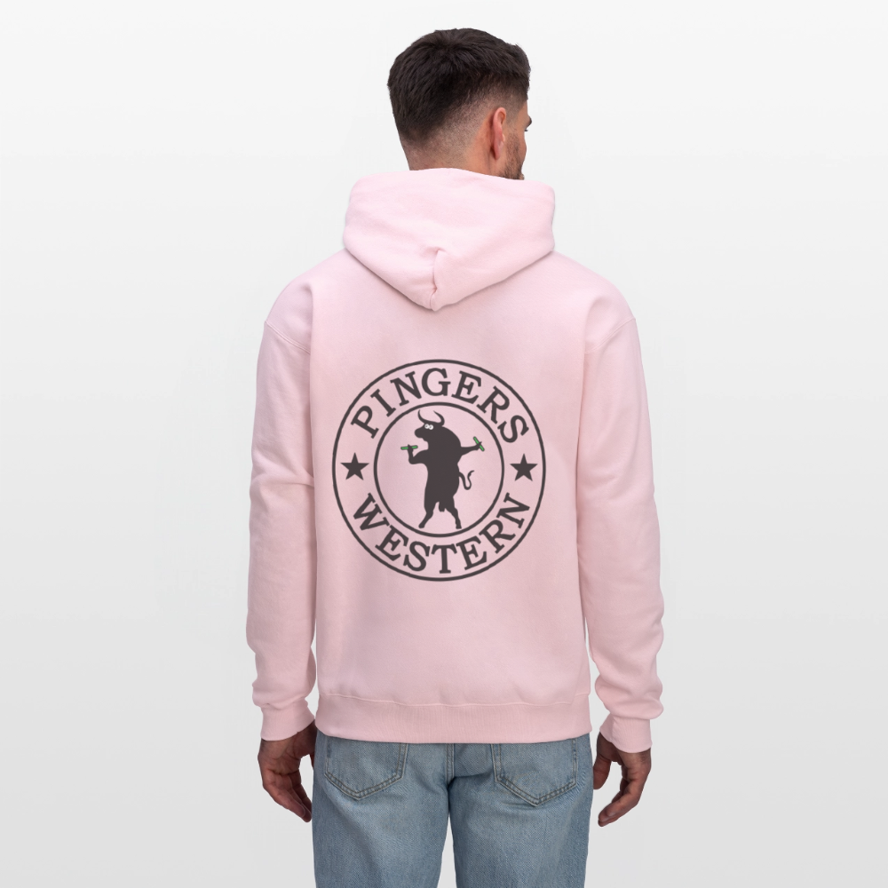 Ping West - Men's Hoodie - pale pink
