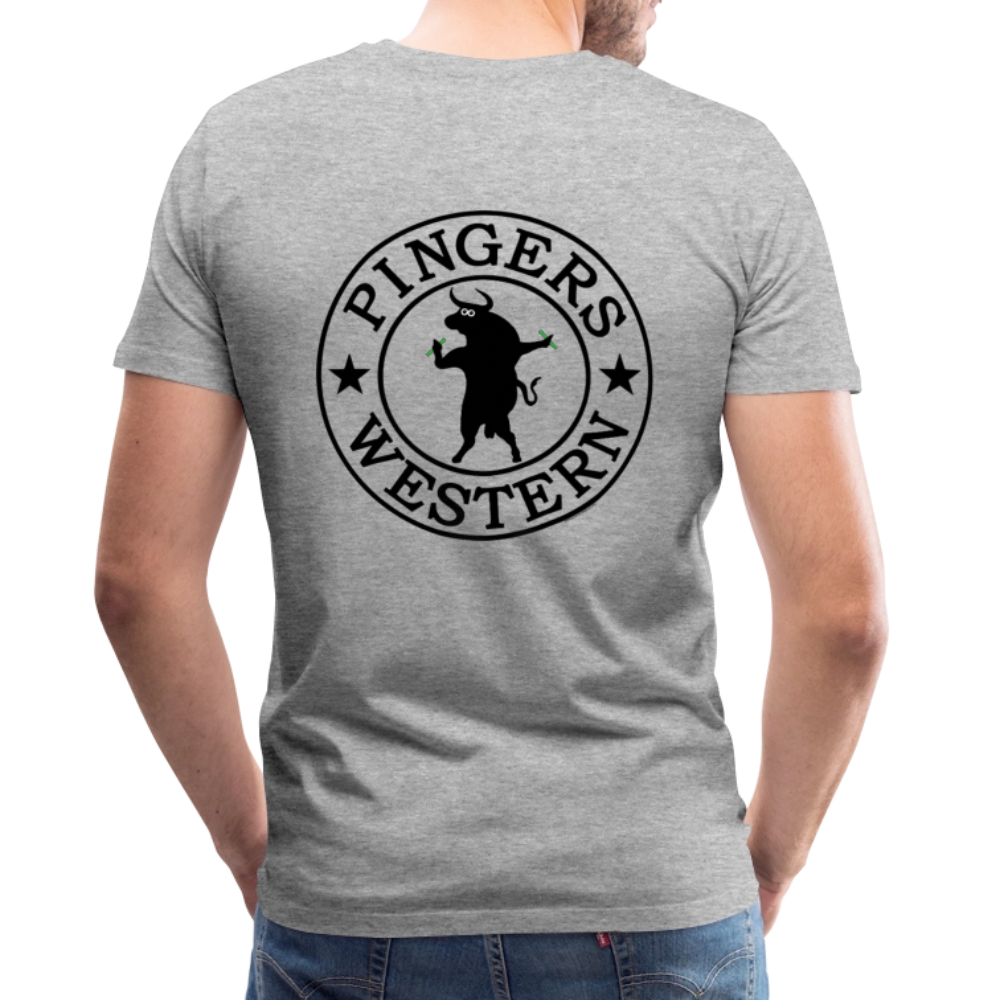 Ping West - Men's Premium T-Shirt - heather gray