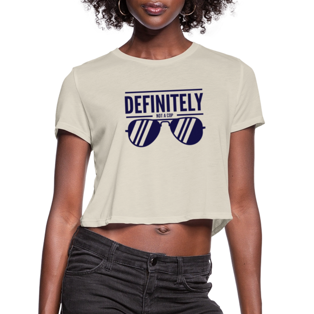 NOT A COP Women's Cropped T-Shirt - dust