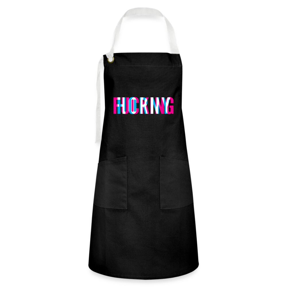 F*cking H*rny Artisan Apron - black/white