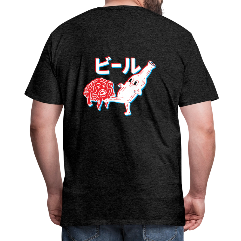 Beer Brain - Men's Premium T-Shirt - charcoal grey