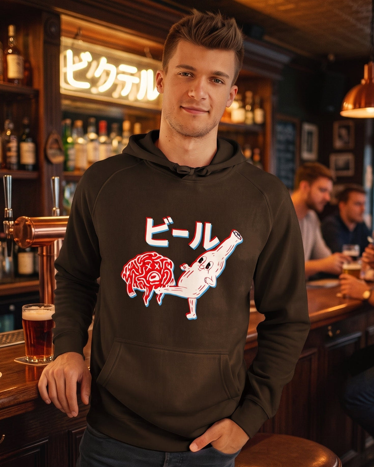 Beer Brain - Premium Hoodie